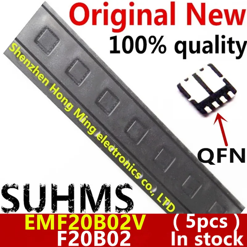 

(5piece)100% New EMF20B02V F20B02V F20B02 QFN-8