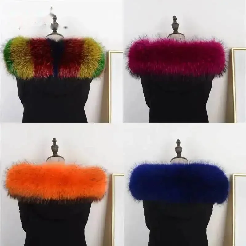 Echarpes-en-fourrure-naturelle-pour-femmes-hiver-100-vraie-fourrure-de-raton-laveur-col-de-manteau-de-haute-qualite-col-epais-et-chaud-pour-chapeau-col-de-manteau-tendance