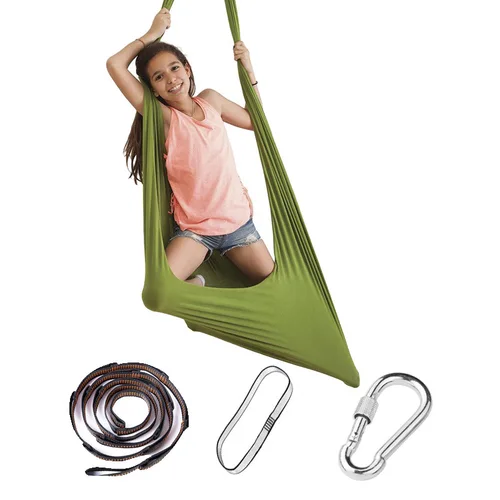 Hamaca para niños columpio sensorial ajustable yoga interior hamaca de adiestramiento al aire libre para adultos 280*100cm