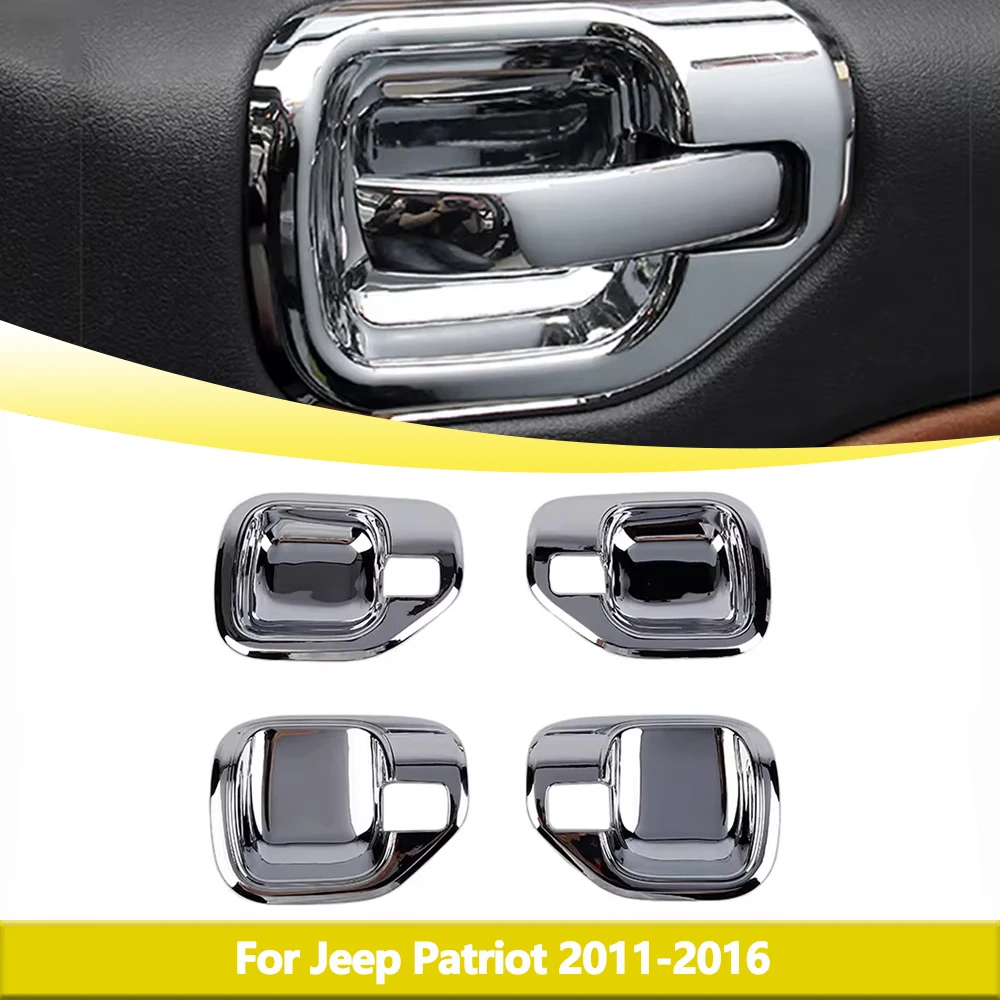 

Car Inner Door Grab Handle Bowl Decoration Cover Trim for Jeep Patriot 2011 2012 2013 2014 2015 2016 Interior Accessories ABS