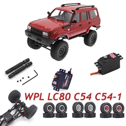 WPL LC80 C54 C54-1 RC Car Spare Parts Retrofit Upgrade Fittings Metal Drive Shaft Tires 25g Steering Gear