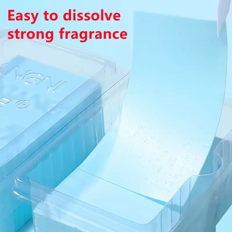 40Pcs Portable Laundry Tablets Efficient Detergent New Fragrance Formula Laundry Detergent Sheet Concentrated Washing Soap