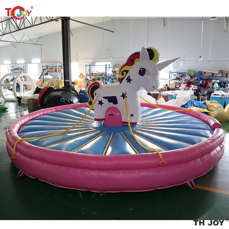 

Free Air Shipping 5m Diameter Human Manual Inflatable Rodeo Bull Ride Carnival Sport Game for Sale