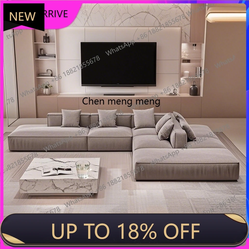M78 Double-sided modular island sofa fabric, minimalist large horizontal hall, back-to-back living room, antique villa