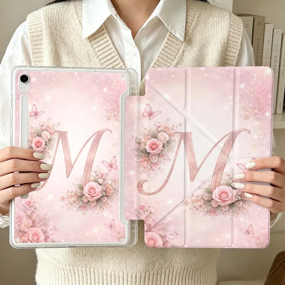 Design Letter M For Samsung Galaxy Tab S6 S7 S8 S9 S10 A8 A9 A11 Lite FE Plus 3Y Tablet Case Soft