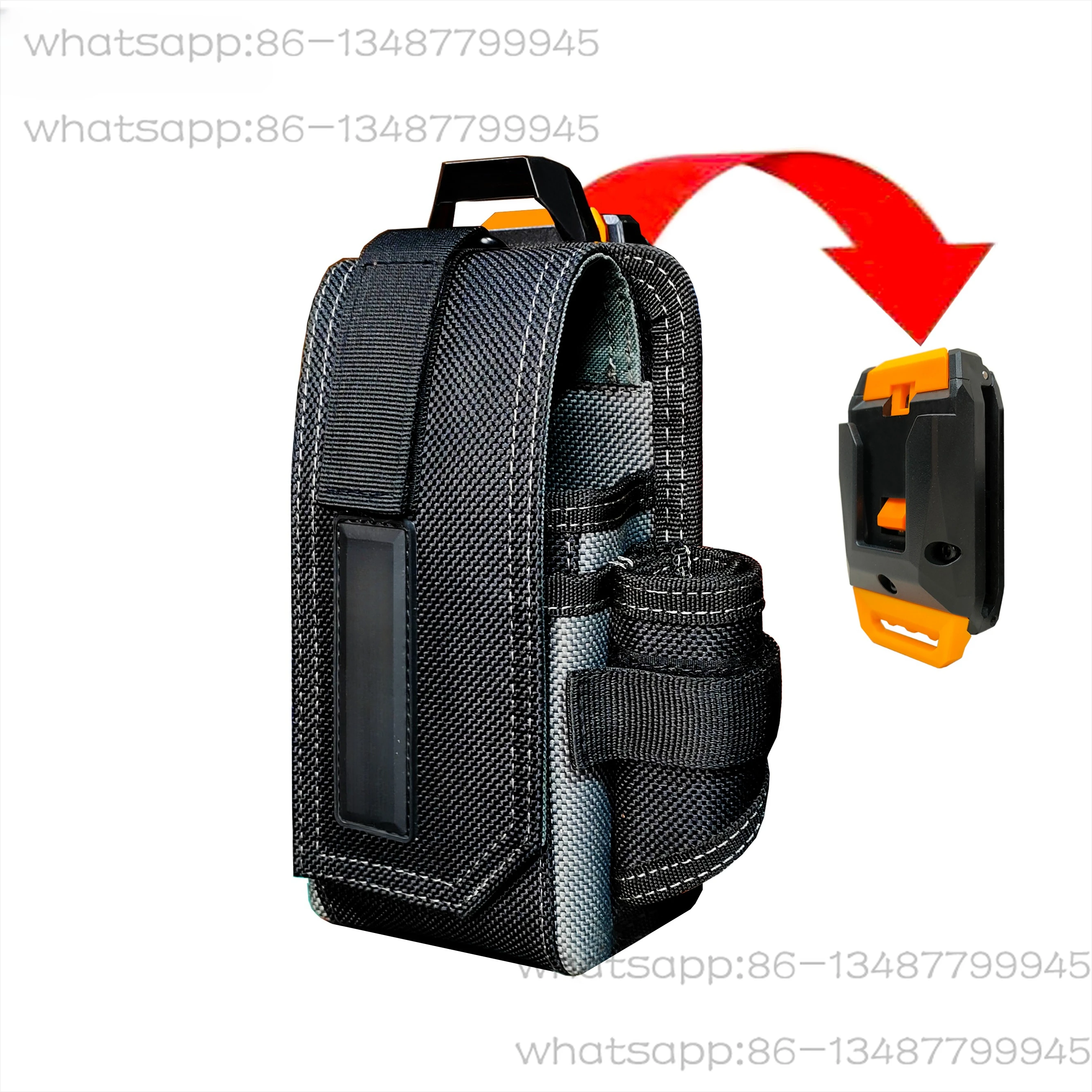 

Quick Hanging Kit Quick Hanging and Removing Buckle Electrical Tools Repair Bag Thickened Multimeter Storage Bag