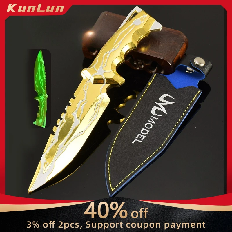 

22 CM Valorant Game Peripherals Smite Knife Metal Craft Weapon Model Collectible Desk Ornaments Creative Birthday Gifts Boy Toy