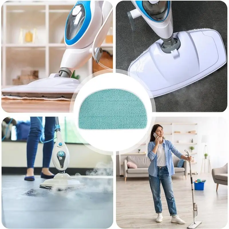 AA94-6 Pack Mop Pads For Leifheit Clean Tenso Power 2.0 Steam Cleaner,Microfiber Steam Mop Replacement, Steam Broom Mop Cover