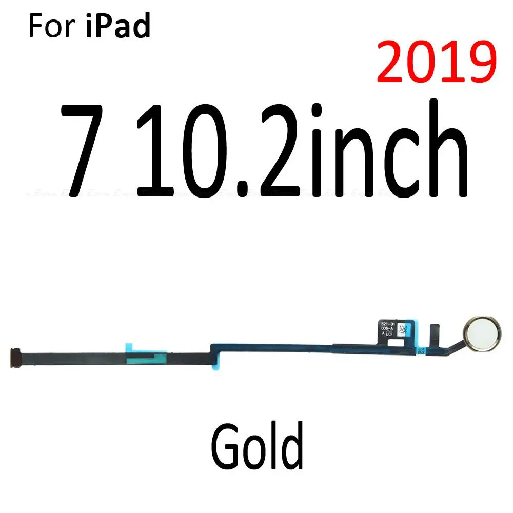 Touch ID Fingerprint Connection Sensor Scanner Connector Flex Cable For iPad 5 6 7 8 9 9.7 10.2 inch Home Return Button Key