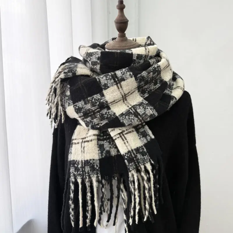 طالب الخريف الشتاء وشاح شبكة شرابة رشاقته الدفء يندبروف تنوعا موضة حسن المظهر المشاعر لينة لزجة امرأة شال