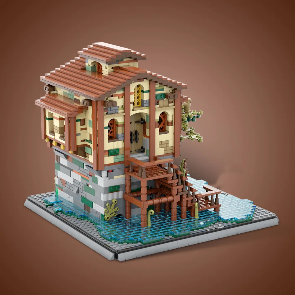 2587PCS Swamp Hideoutรุ่นMOC-29779 City Street View VillaสถาปัตยกรรมModular Building Blocks DIYของขวัญของเล่นสําหรับผู้ใหญ่เด็ก