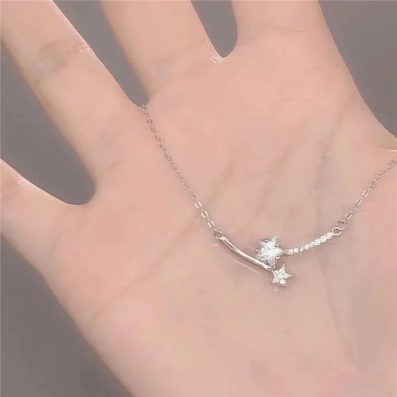 Meteor Shower XINGX Necklace Super Flash Zircon Light Luxury Minority Clavicle Chain Girlfriends Girlfriend