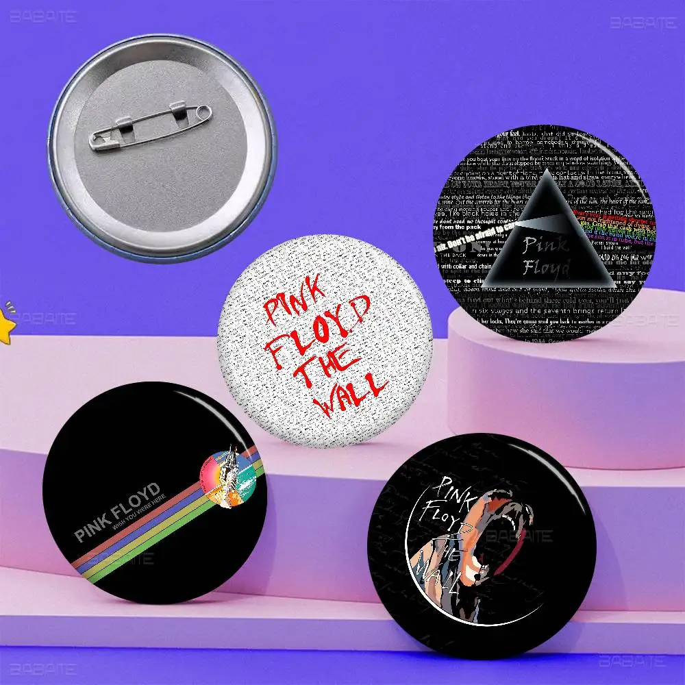Band P-Pink F-Floyds Soft Button Pin Bright Printed Icon Gift For Friends Badge Collar Brooch Lapel Pin Metal