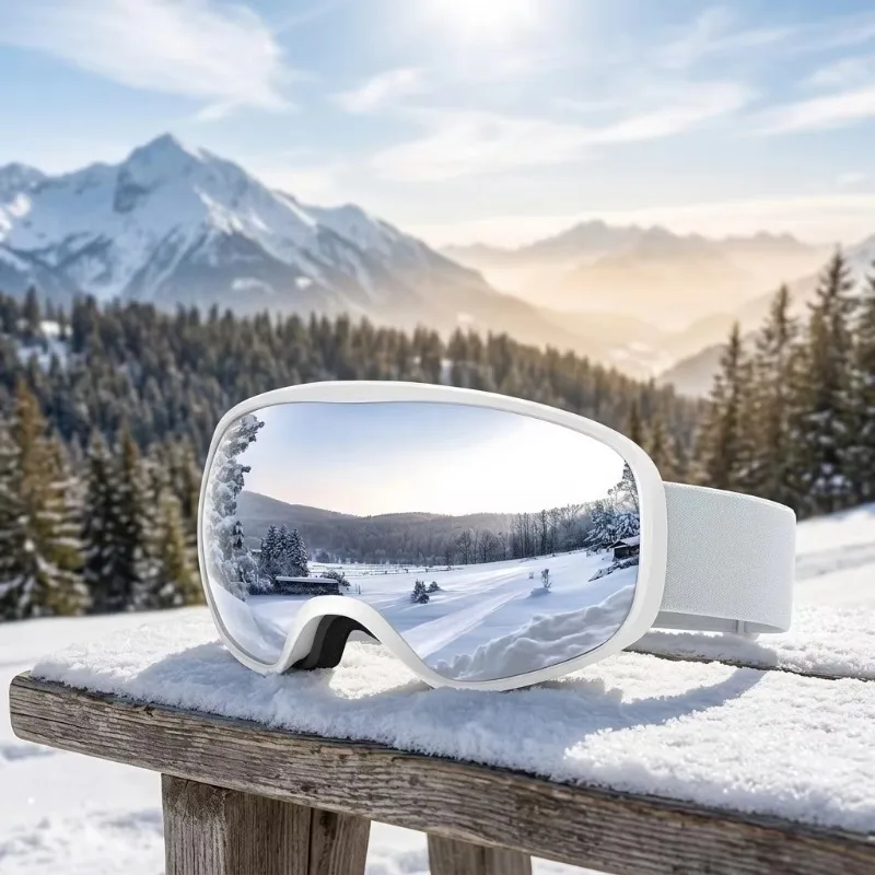 Airo Premium Quality Ski Snowboard Goggles Children 3-14 Years 100% Anti-Uv Protection Double Lens PC Material