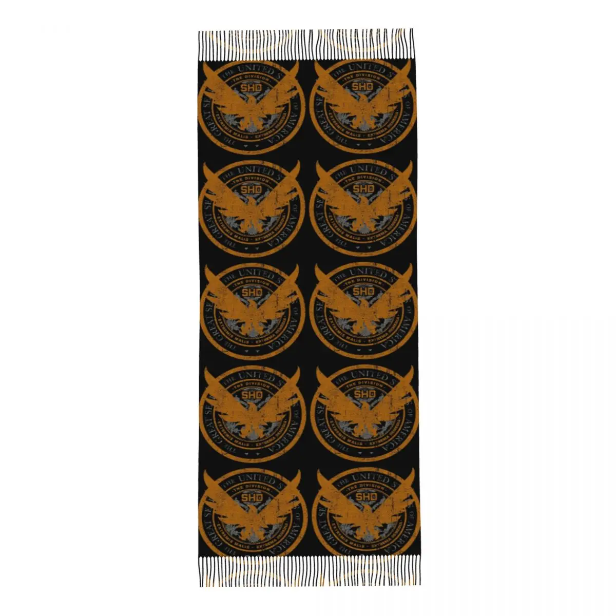 Game Tom Clancys The Division SHD Seal Scarf Tassel Scarves for Women Soft Warm Shawls and Wraps Long Fall Winter Shawl Wrap
