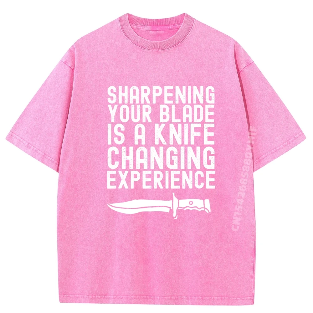 الجرافيك تيز مضحك صانع السكاكين أبي نكتة سكين مبراة مضحك تي شيرت الرجال رسالة غسلها Camiseta