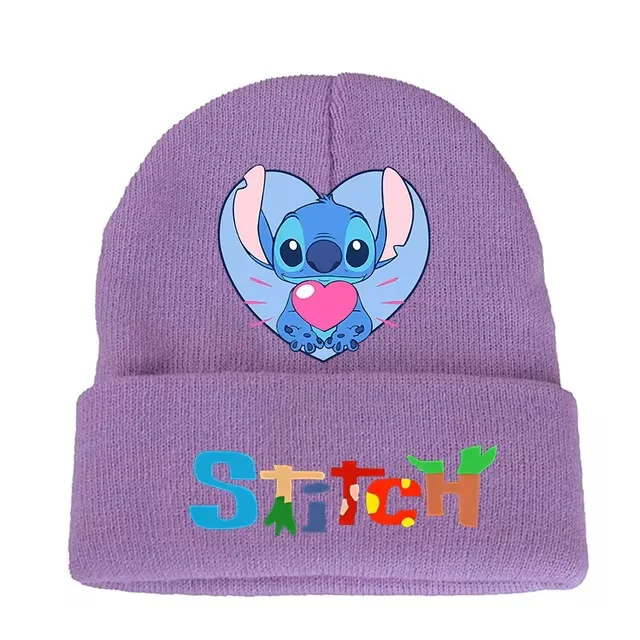 Miniso Disney Star Baby Stilt Student Cartoon Print Knitted Hat Colorful Wool Hat Men and Women Autumn and Winter Warm Hat