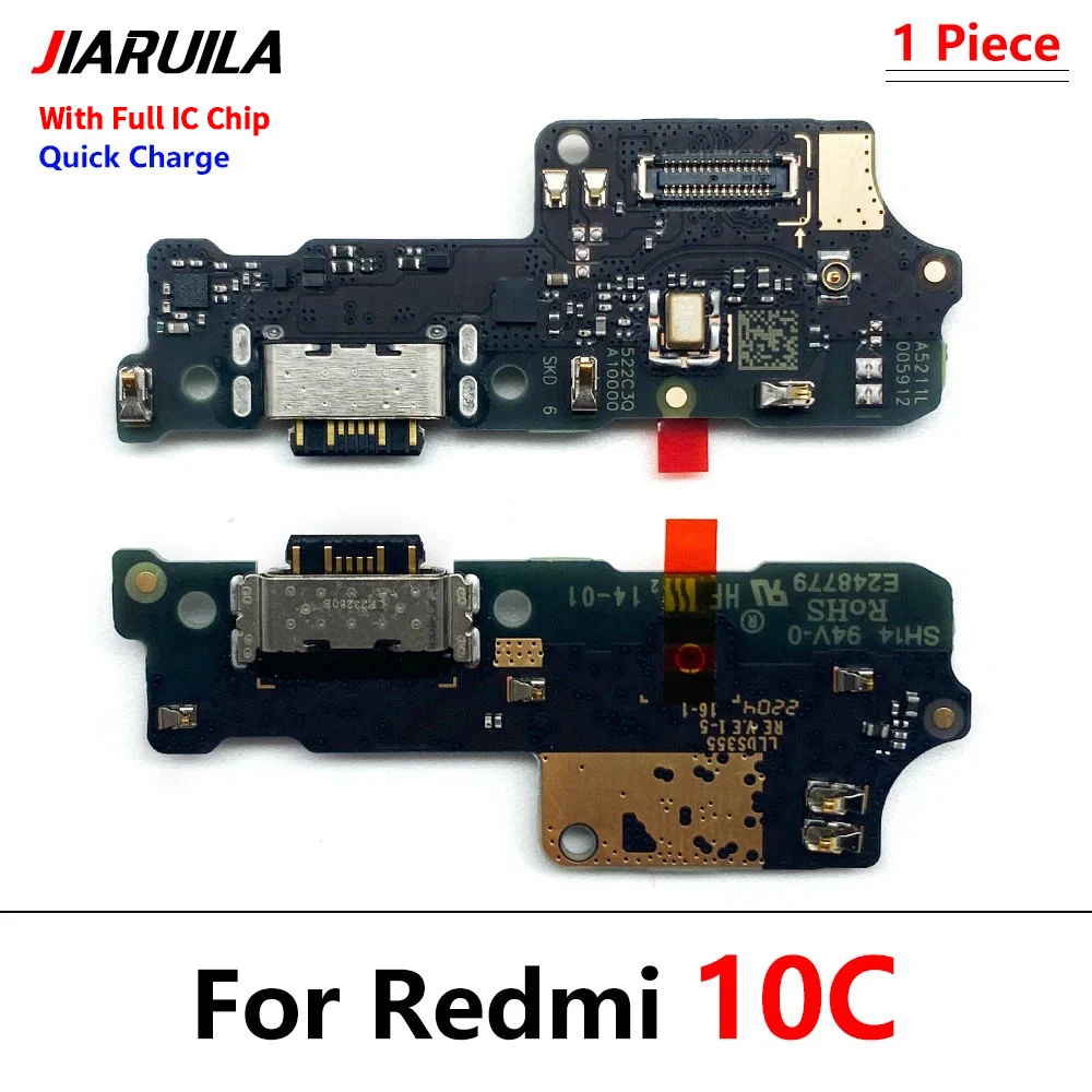 USB Dock Connector Charging Port Flex Cable For Xiaomi Redmi 10c Charger Board With Mic Module