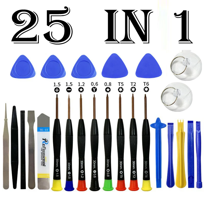 Mobile Phone Repair Tools Kit Pry Opening Screwdriver Set for Laptop Computer Disassemble Hand Tools crowbar sucke tweezers