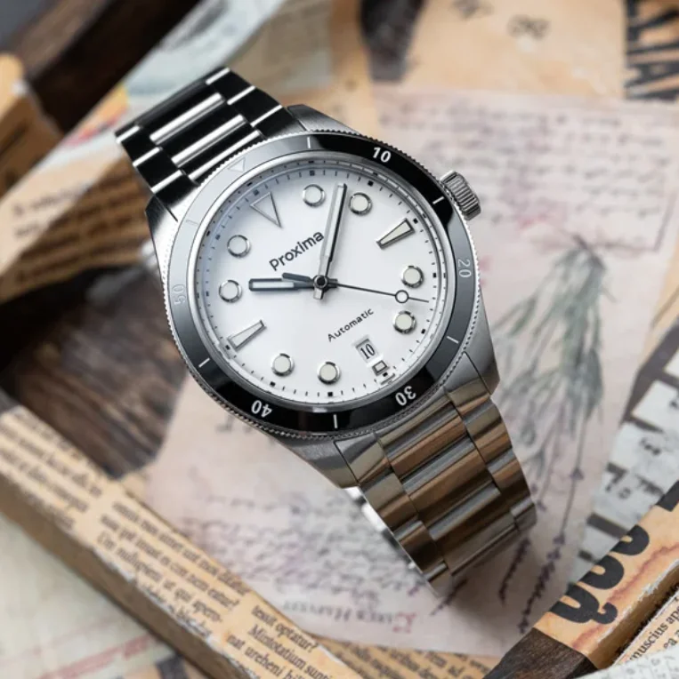 PROXIMA Men Automatic Watch 39mm Pilot Diver Mechanical Wristwatch 20ATM BGW-9 Luminous Sapphire PT5000 SW200 Ceramic Bezel