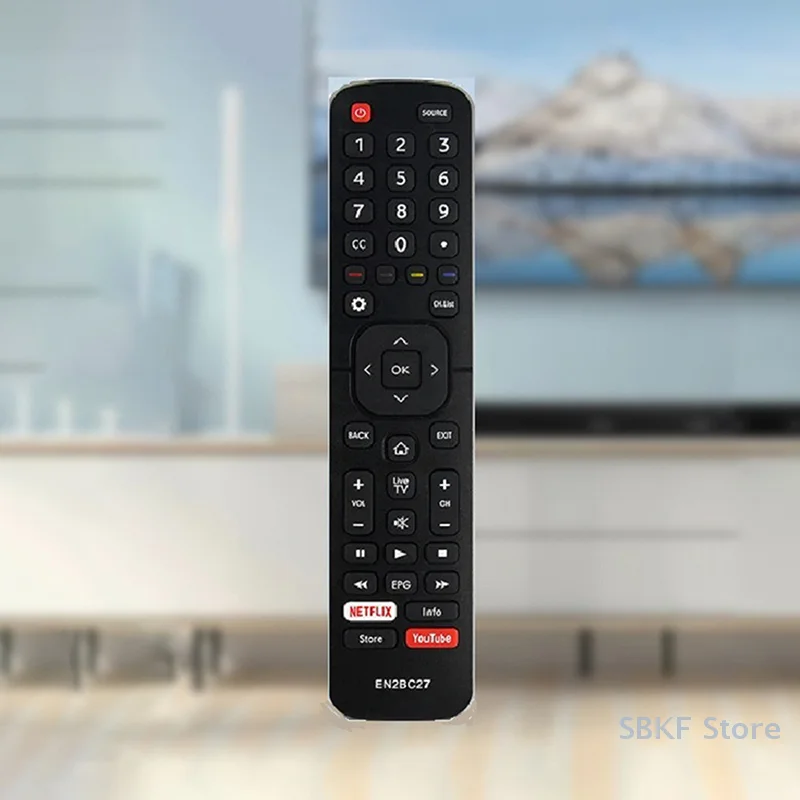 Telecomando Hisense Smart TV LCD LED H39AE5500 EN2BC27 - Accesso istantaneo Netflix e YouTube.