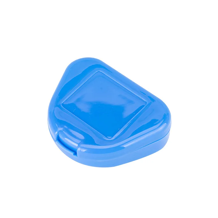 30pcs Orthodontic Retainer Case Triangular Dental Storage Box Multiple Colors Durable Plastic Storage Box for Dental Appliances