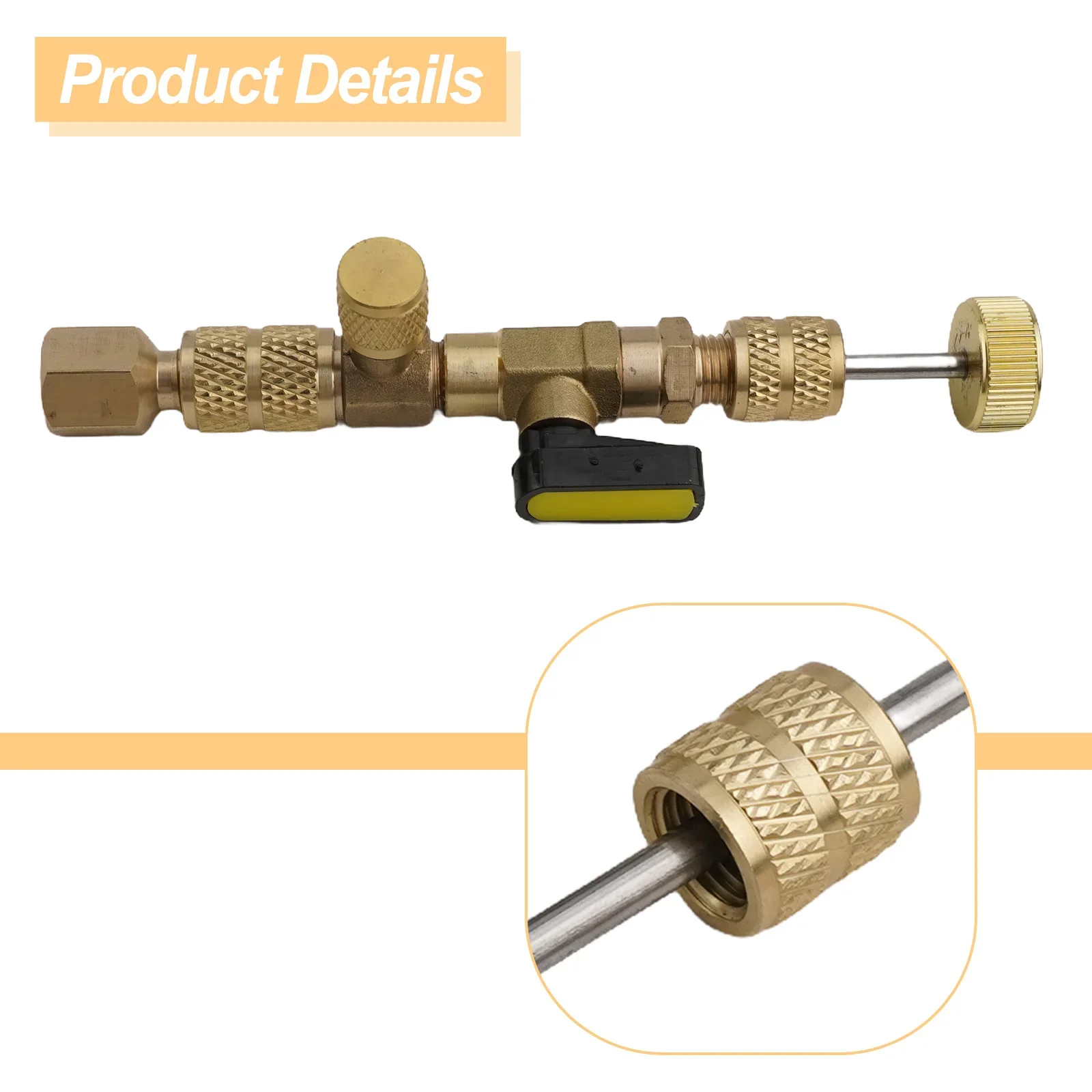 Tools HVAC Tool 1/4 And 5/16 7.01 X 4.53 X 1.46 Inches Installer Tool Port Adapter For Air Conditioning Systems