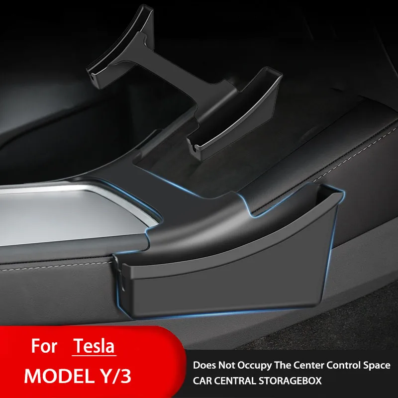 Scatola portaoggetti per bracciolo centrale per auto per Tesla Model 3/Y Center Console Trunk Organizer contenitori accessori per auto