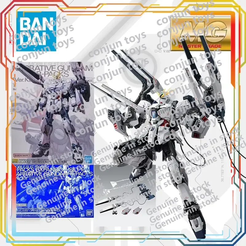 

BANDAI MOBILE SUIT GUNDAM NARRATIVE NT Gundam Action Figure Anime Model Kit Toy Collectible for Adults Kids Gift Display