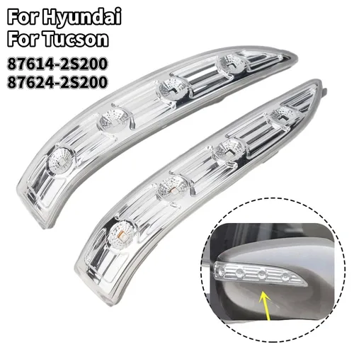 Imagen 1 del producto Luz LED para espejo de coche, lámparas de señal de giro para Hyundai Tucson 2010-2014 2015 IX35, luces individuales de giro para espejo retrovisor lateral