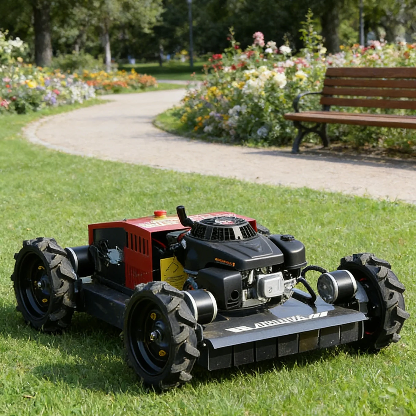 

Customized RC Lawn Mower with Anti-Wear Structure Reinforced Track And Extended Blade for Cost Savings Remote Control Garden Equ