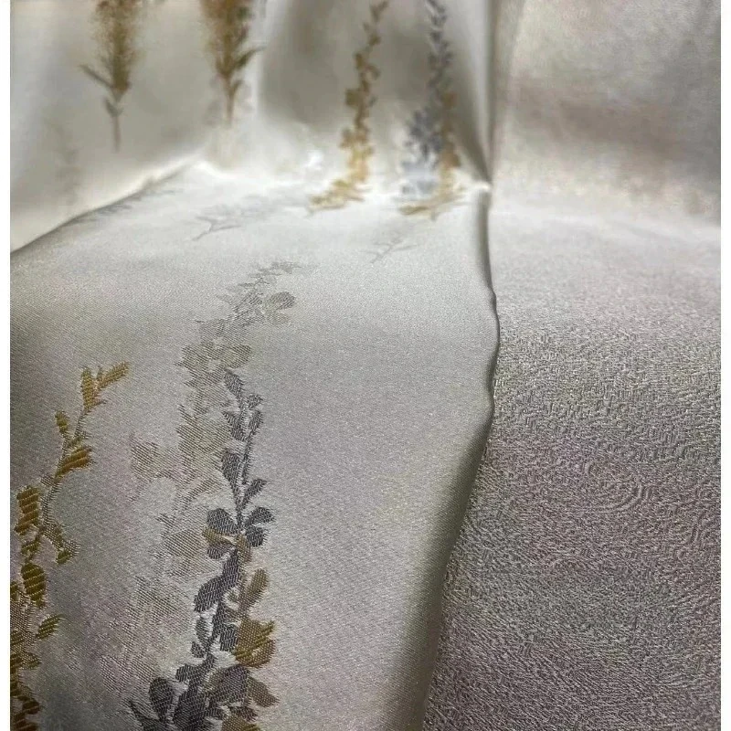 Luxury High Precision Jacquard American Pastoral Lavender Window Curtains for Living Room Dining Warm Girl's Bedroom Decoration