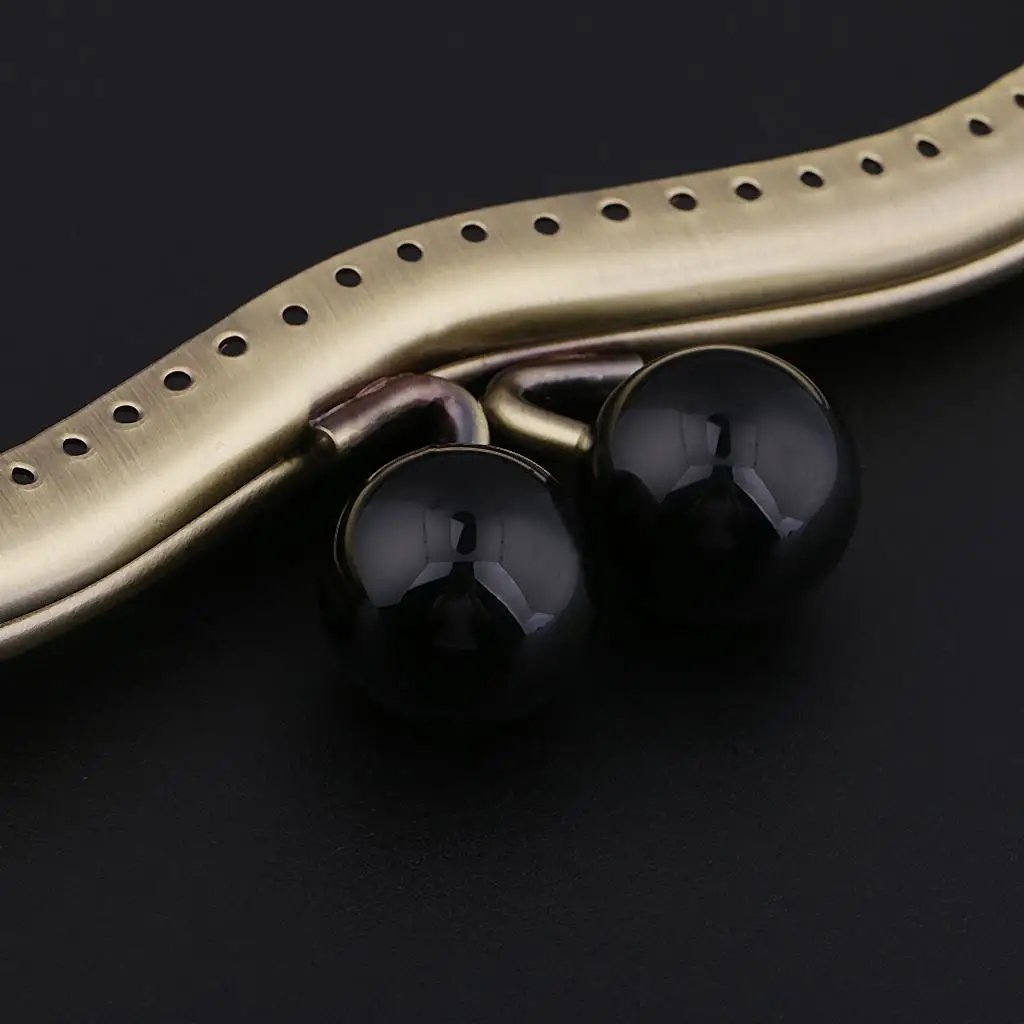 Metal Frame Kiss Clasp Arch Handle Jewelry Sewing Fastener for DIY Handmade Leather Purse Making
