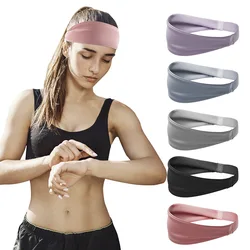 Sports Yoga Fitness Headband Women Men Stretch Sweatband Hair Band Elasticity Towel Headband Headwear Absorb Sweat Head Band