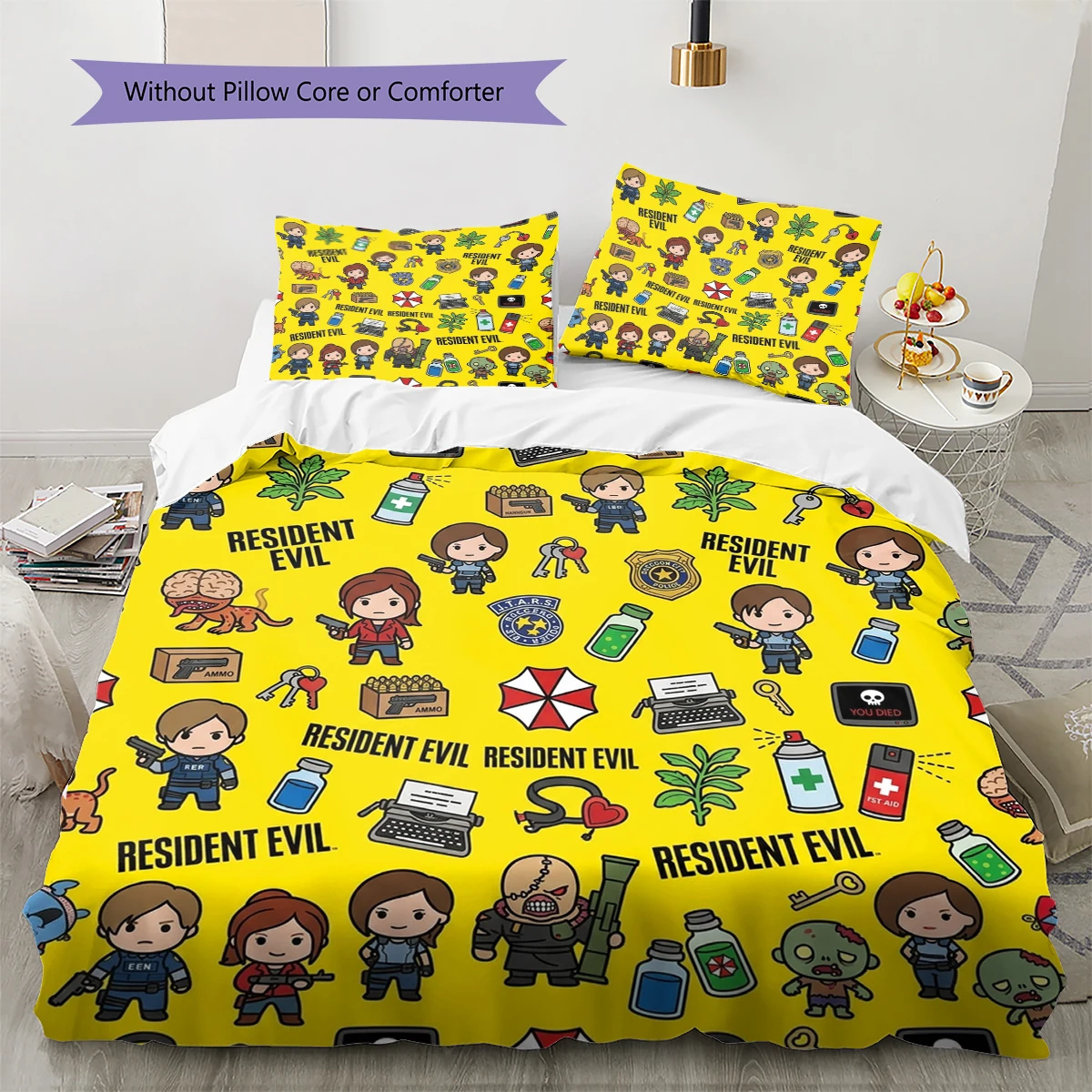 Resident Evil Soft Comfortable Duvet Cover, Kids Bedding Set Gift, Size Multiple Sizes -HE121