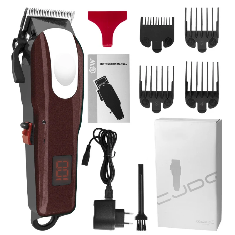 Профессиональная Беспроводная Машинка для стрижки волос WAIKIL, перезаряжаемая машинка для бороды и волос для мужчин, электрическая машинка для стрижки волос