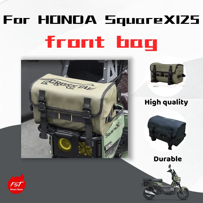 

For Honda Square X125, modified hard-shell front bumper bag, 8L large capacity.