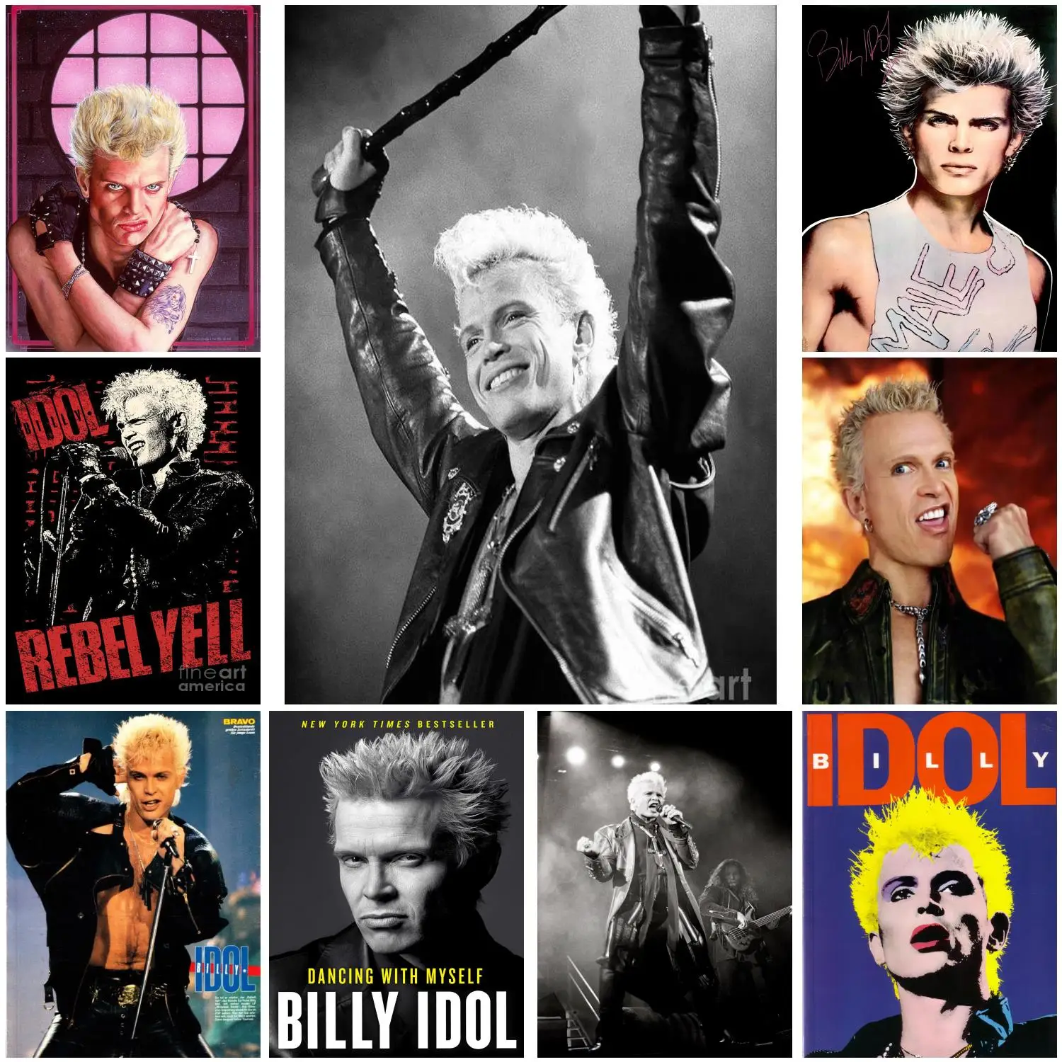 

billy idol Poster Decorative Painting Canvas Poster Gift Wall Art Living Room Posters Bedroom Painting