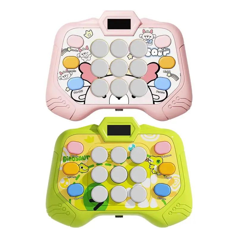 Quick Push Bubbles Game Machine Push Puzzle Toys Funny Light-up Fast Push Game Machine Sensory Toys Quick Push Bubble