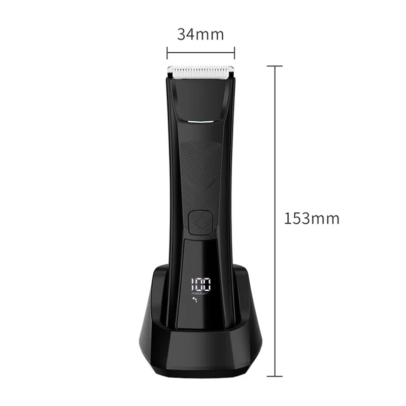 Afeitadora de pelo corporal A24P para hombres, utensilio eléctrico para eliminar el vello púbico, depiladora, cortapelos para el pecho, resistente al agua, duradero