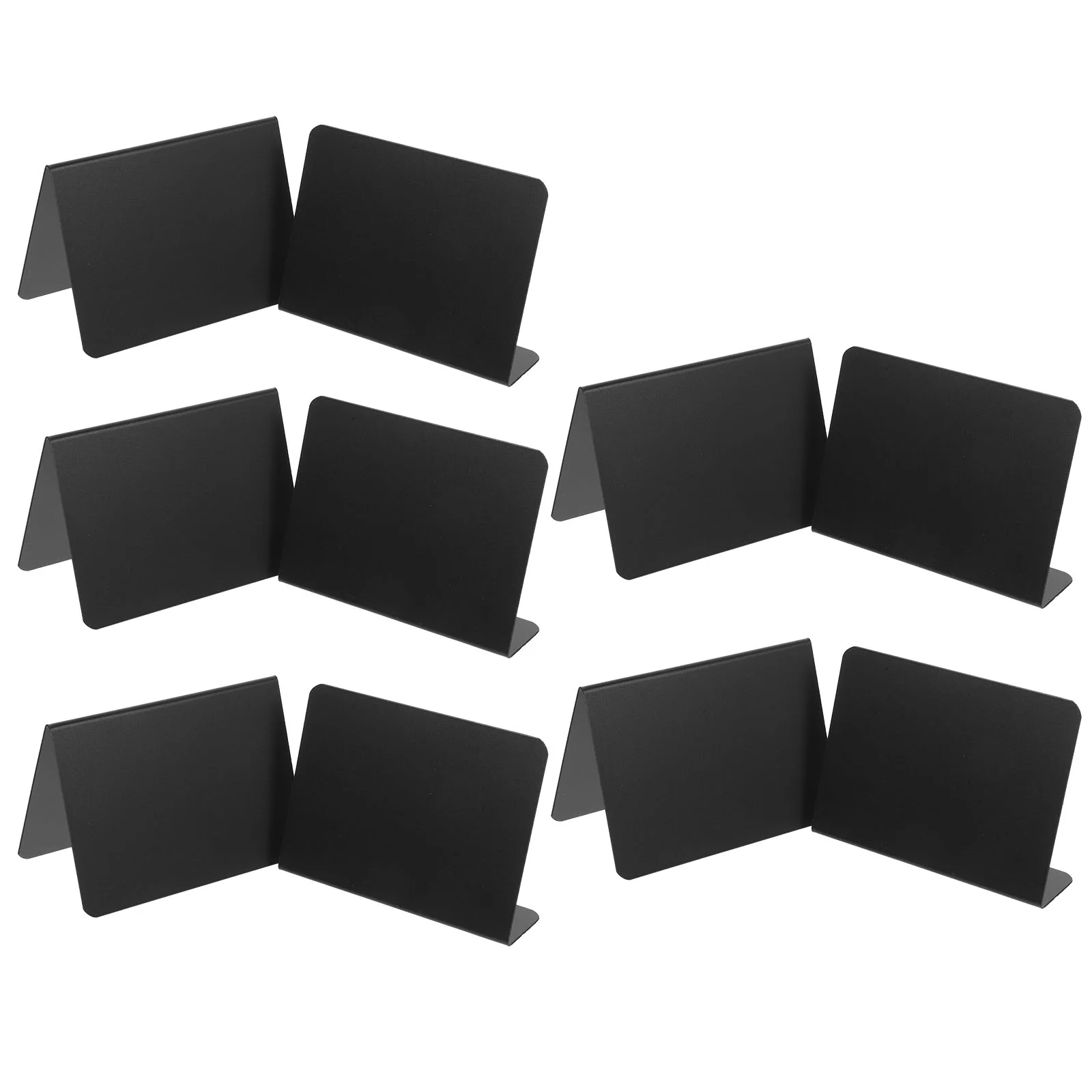 

10Pcs Desktop Name Plate Sign Sturdy Acrylic Card Stand Meeting Identity Display Stand for Crafts dry erase board