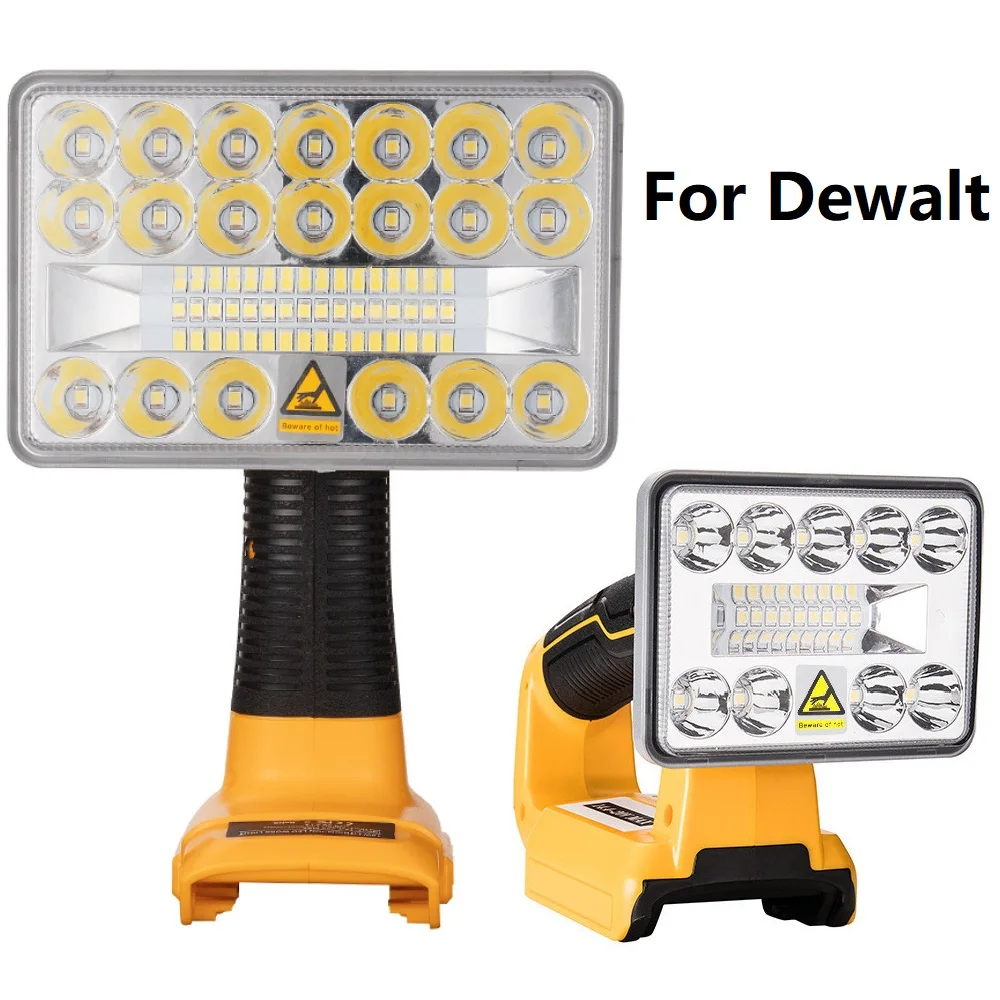 

Lithium Battery LED Flashlight USB Charger For Dewalt Tool Light 12W 18W Work Light For 14.4V-20V Li-ion DCB201 DCB200 Outdoor