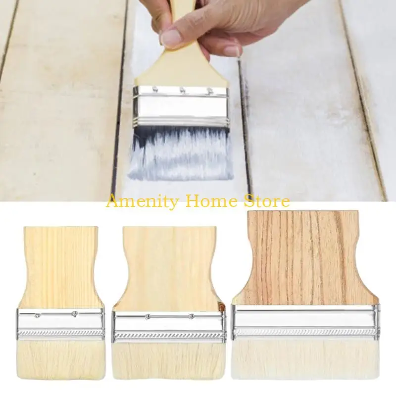 F26C Upgrades Flat Paint Brush Set multifunction Paint Brushes set for Smooth Application