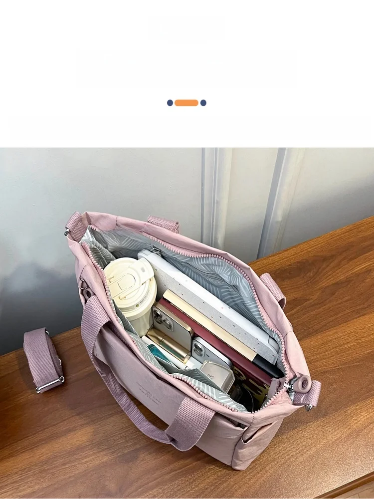 

Large Capaci Portable Multi-ket Tote Bag Casual Simptic Nylon Single oulder Slant Cross Bag for Commuting And Outdoors