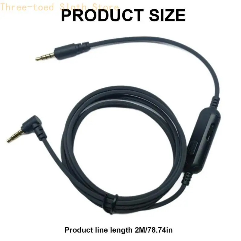 Ersatzkabel für NARI -Kopfhörergetriebe 3,5 mm männlich bis 3,5 mm männlicher goldplattierter Headsets Drahtstecker E74A