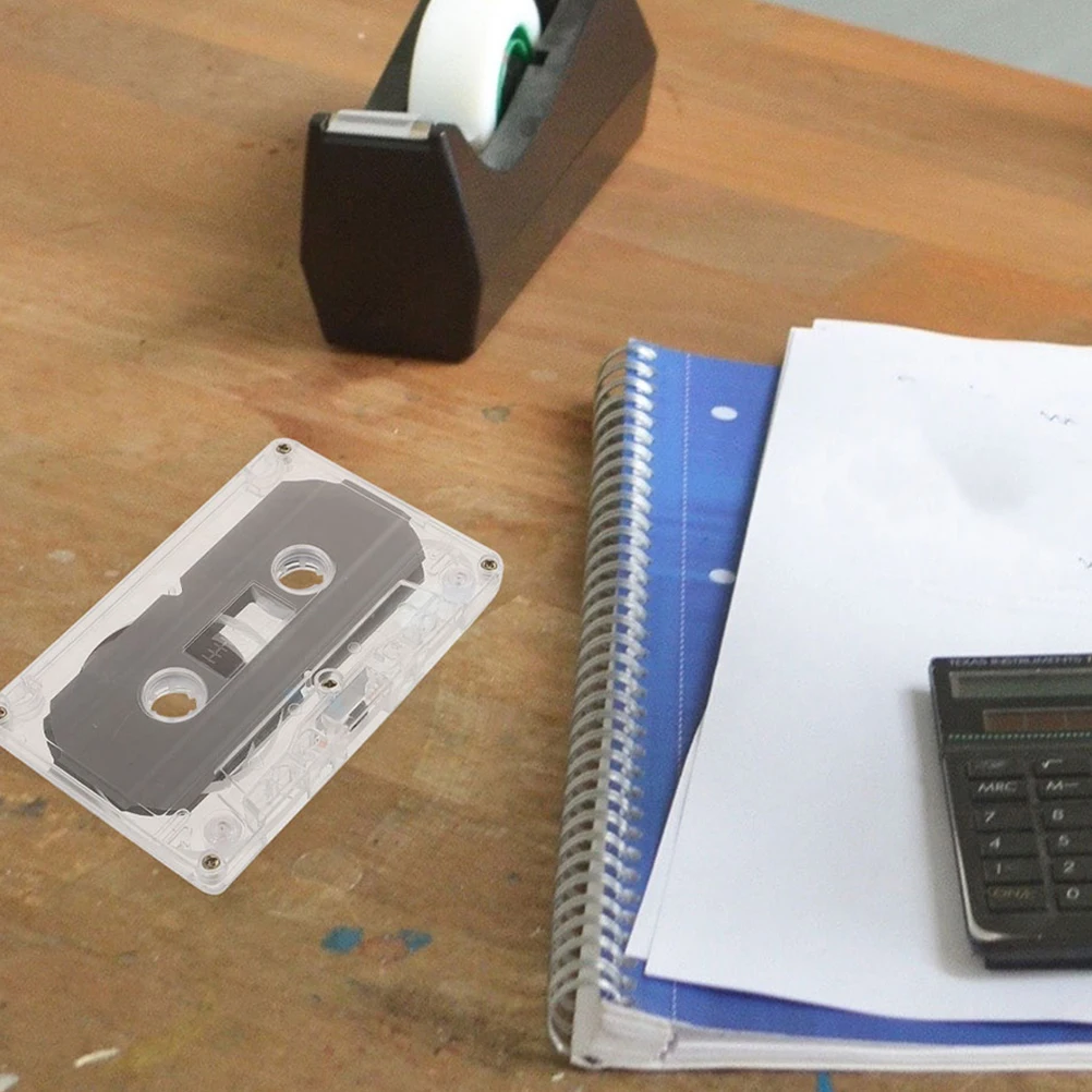 

2 Pcs Cassette Outer Box Tapes Recording Audio Cassettes Plastic for