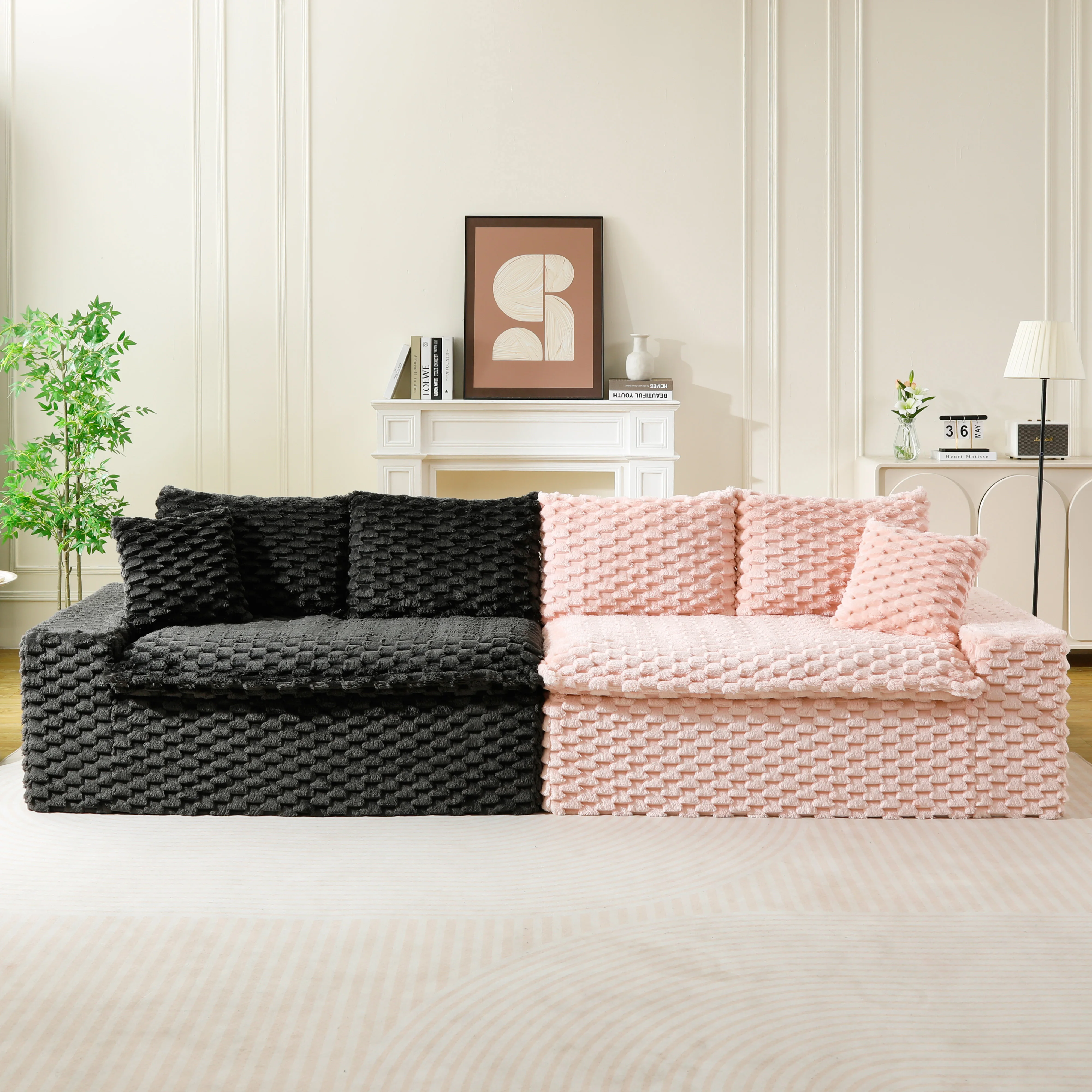Home Office Cad - Sofá Modular de Luxo em Veludo