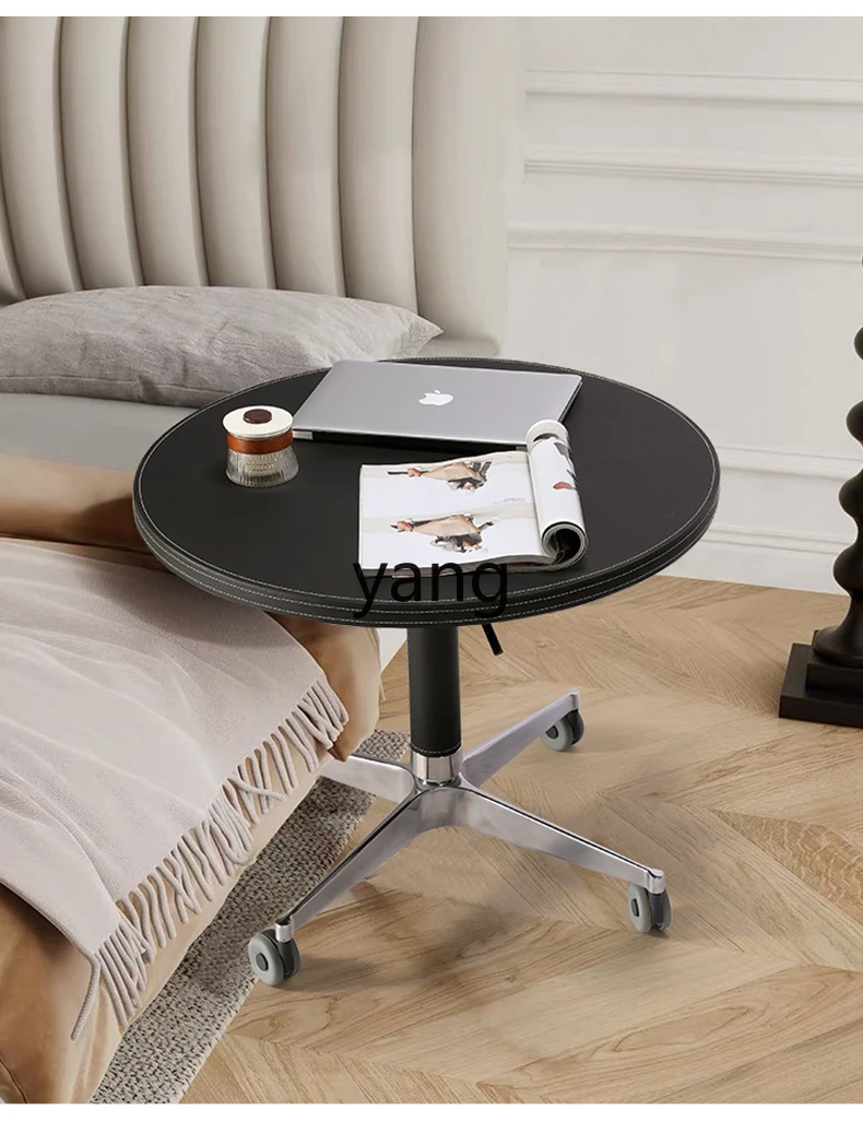 Lh طاولة قهوة صغيرة جديدة لغرفة المعيشة والمنزل متنقلة قابلة للرفع وطاولة فاخرة وطاولة جانبية للأريكة #5