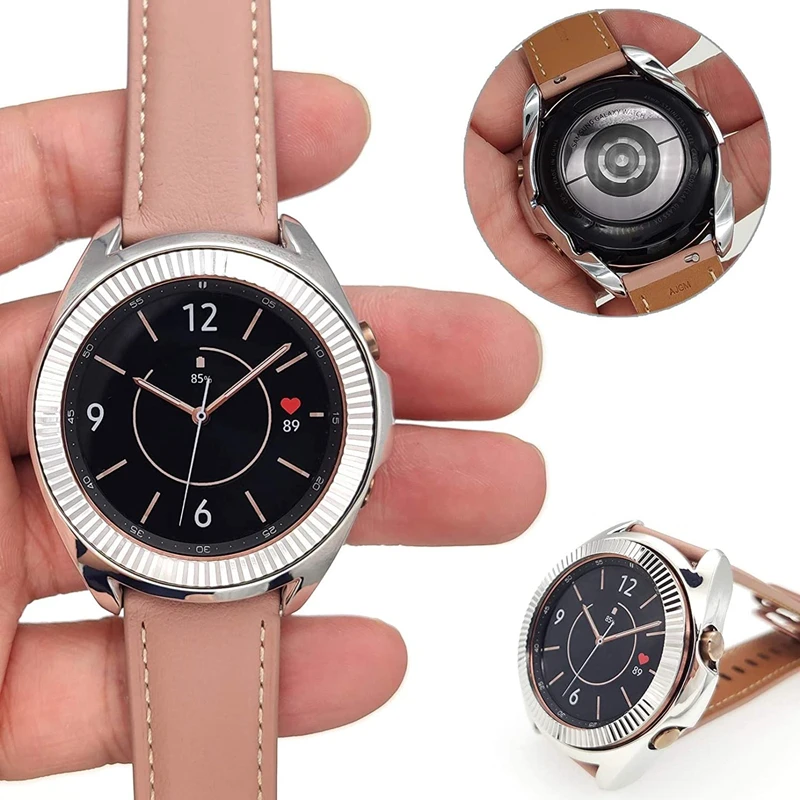 3pcs For Samsung Galaxy Watch 3 5 Pro 45mm 41mm Bezel Ring+Case+Tempered Glass Screen Protector Galaxy Watch 4 Classic 46mm 42mm