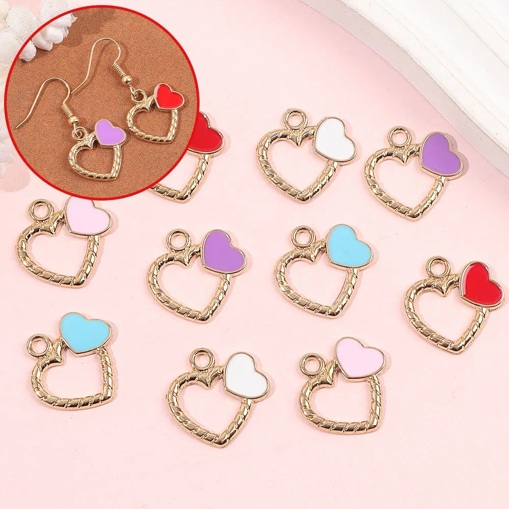 

2/4/8 шт. кулон в форме сердца, серьги «сделай сам», ожерелье, ювелирные украшения, аксессуары, Рождество, День святого Валентина, подарки на День Благодарения